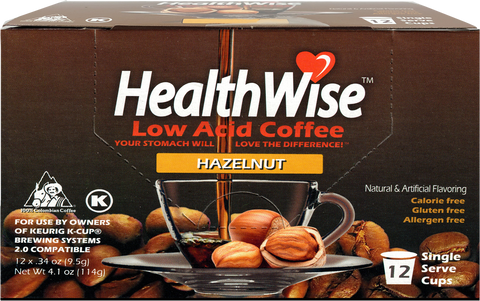 Hazelnut Low Acid Keurig K-Cups - HealthWise Coffee