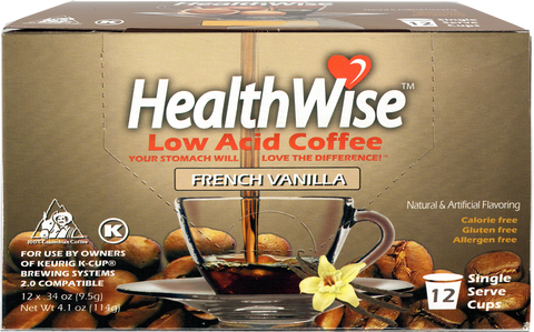 French Vanilla Low Acid Keurig K-Cups - HealthWise Coffee